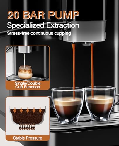 Fully Automatic Espresso Machine with Milk Frother