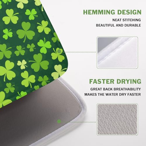 St. Patrick's Day Dish Drying Mat for Kitchen Counter