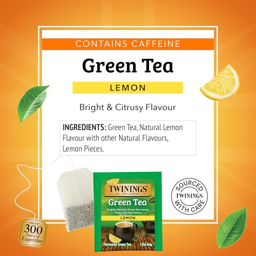 Green Tea with Lemon Caffeinated Tea Bags (120 Count)