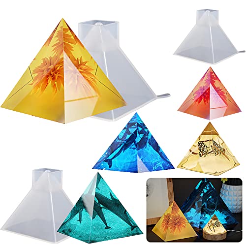 3 Pack Silicone Pyramid Molds