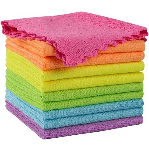 Microfiber Cleaning Cloth 10 Pack (10 Count)