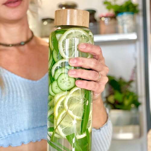 Pure Glass Reusable Water Bottle w