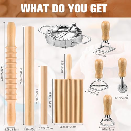 9 Pcs Gnocchi Pasta Making Tools kit