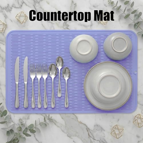 Silicone Dish Drying Mat for Multiple Usage