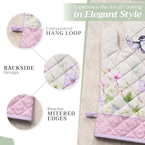 100% Cotton Oven Mitt & Pot Holder Set (2 Count)