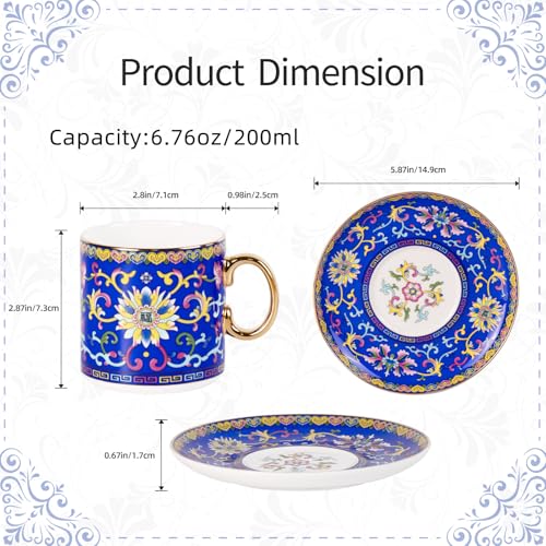 Tea Cup and Saucer (2 Count)