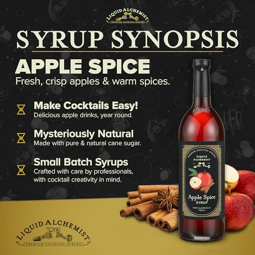 Apple Spice Syrup for Cocktails (25.4 Fl Oz)