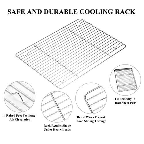 Baking Sheet with Rack Set [2 Sheets + 2 Racks] (4 Count)