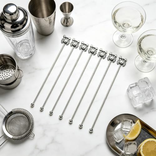 6 Pcs 7.5'' Metal Stir Sticks