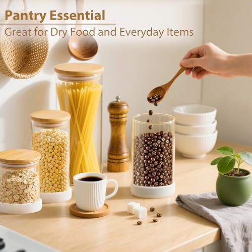 Glass Storage Containers with Bamboo Lids (7 Count)