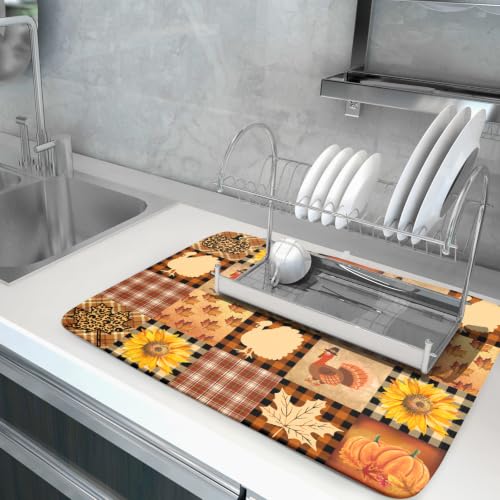 Thanksgiving Dish Drying Mat