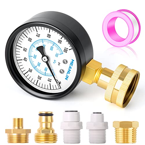 0~100Psi 3 4" Female Water Pressure Kit Plus 5 adapters