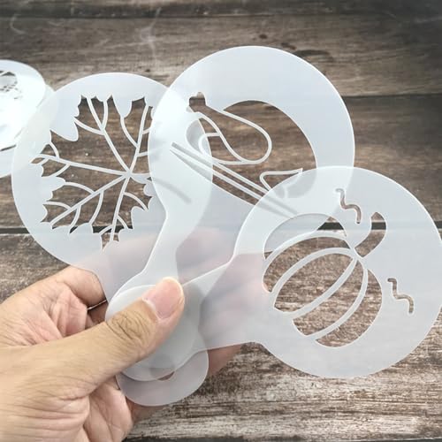25Pcs Plastic Coffee Stencils