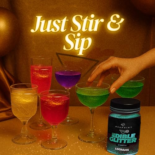 Iridescent Edible Glitter for Drinks 15g