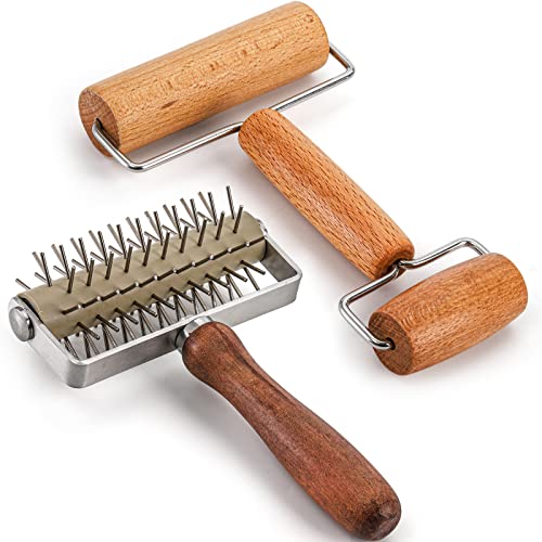 Set of 2 Pizza Dough Roller & Dough Docker (2 Count)