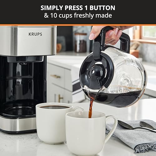 Coffee Maker 10 Cups Simply Brew Stainless Steel Drip Coffee Maker