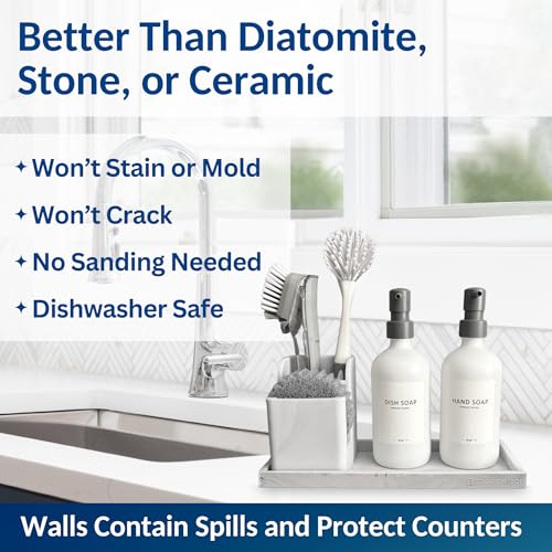 Silicone Countertop & Vanity Bathroom Tray