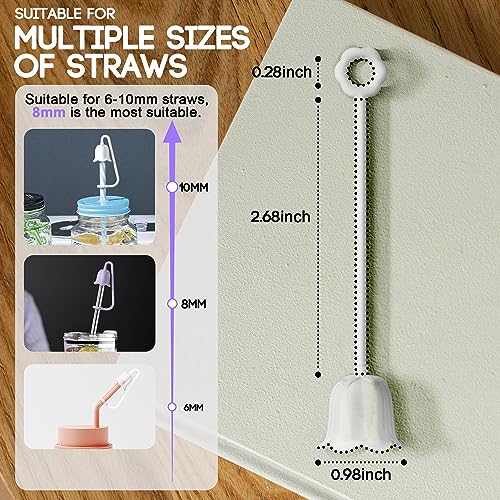 5Pcs Silicone Straw Covers for Stanley Yeti Tumbler Cup (5 Count)