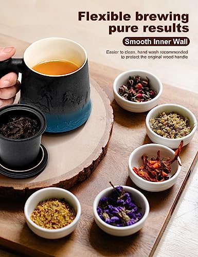 Ceramic Tea Cup with Infuser and Lid