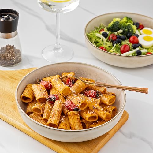 8.75'' Large Ceramic Pasta Bowls (4 Count)