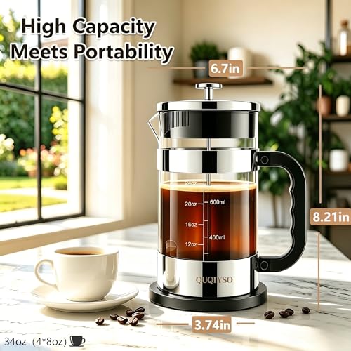 French Press Coffee Maker 34oz