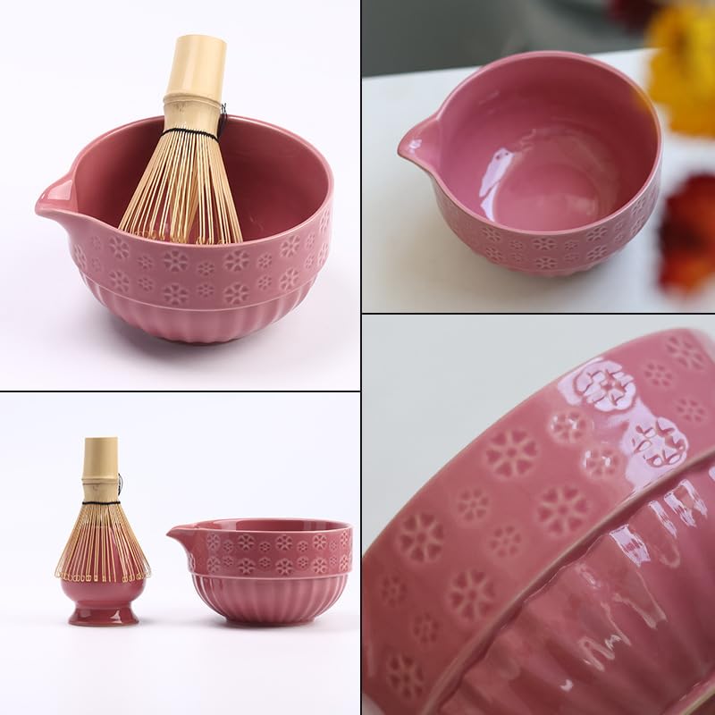 Matcha Whisk Set Pink
