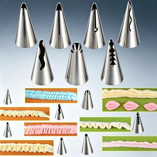 10Pcs Pleated Skirt Ruffle Piping Tips