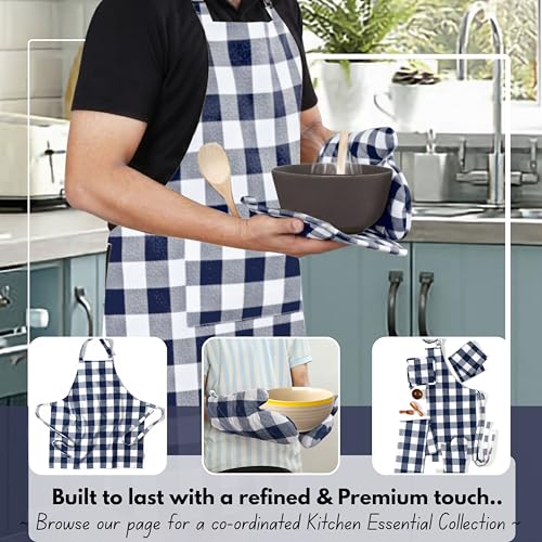 Buffalo Plaid Check Oven Mitts and Pot Holders Set of 4 (4 Count)