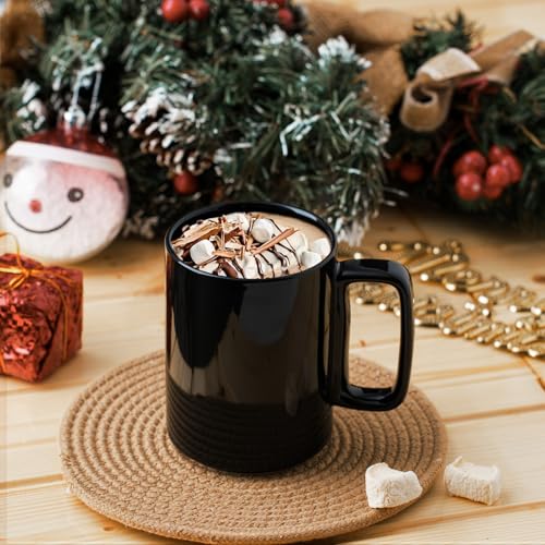 Large 15 Ounces Porcelain Coffee Mug Tea Mugs Set of 6 (6 Count)