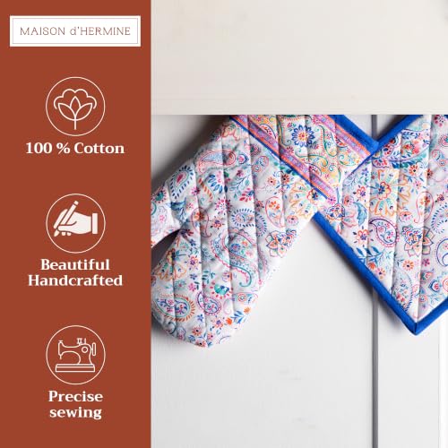 100% Cotton Oven Mitt & Pot Holder Set (2 Count)