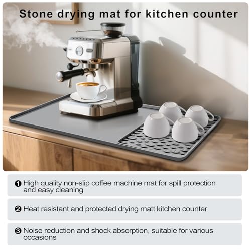 Silicone Coffee Bar Mat 24''x16'' Non