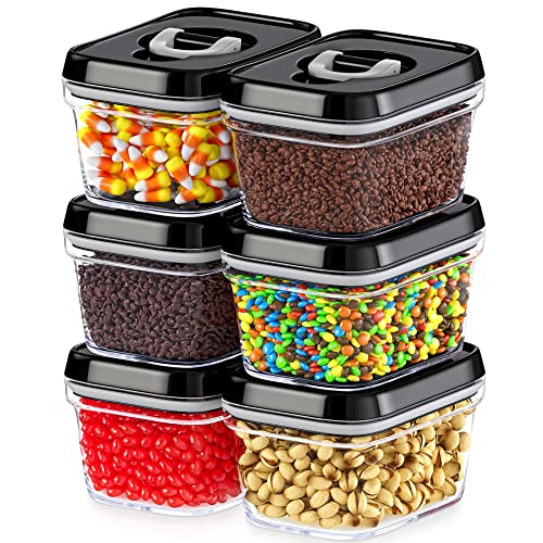 Set of 6 Mini Airtight Food Storage Containers with Lids (6 Count)