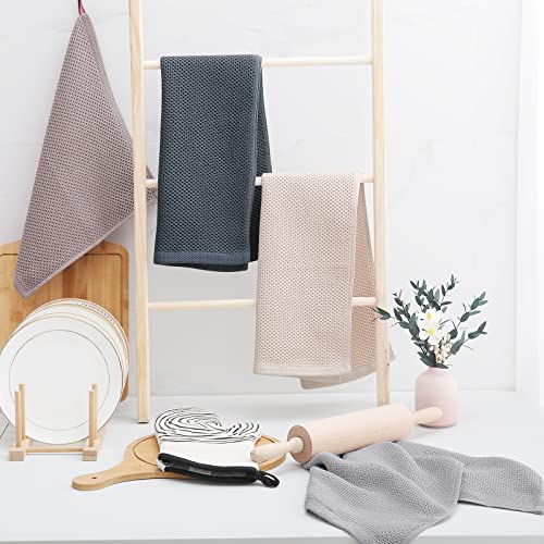 100% Cotton Waffle Weave Kitchen Dish Towels 6 (6 Count)