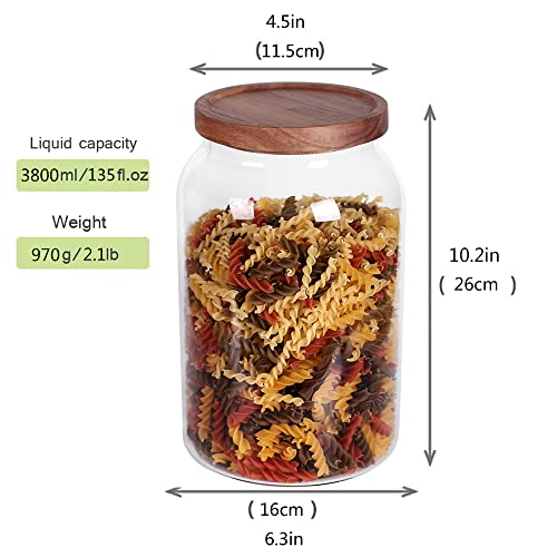 1 Gallon Glass Jar with Airtight Lid and Anti