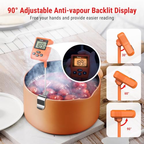 TempDip Programmable Candy Thermometer with Pot Clip