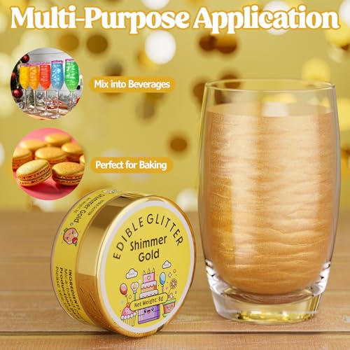 Edible Glitter for Drinks Cakes