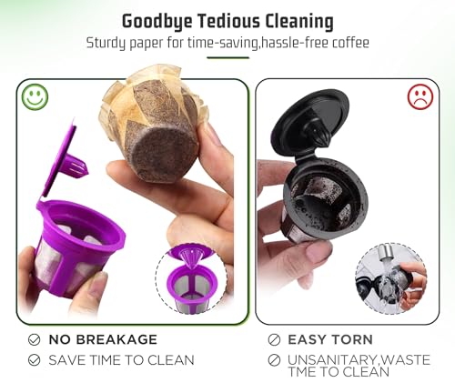 Disposable K Cup Coffee Filters 200 Natural Paper Liners No Lids