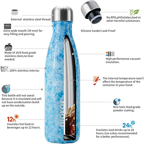17 oz Small Insulated Water Bottle