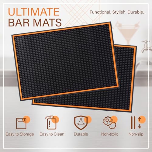 2 Pcs Bar Mats for Countertop (4 Count)