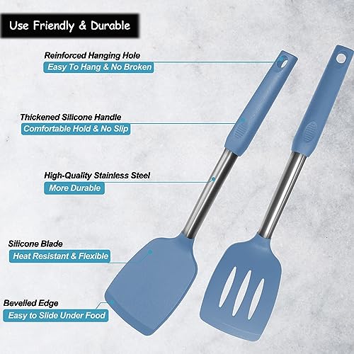 Silicone Spatula and Cooking Spoon (5 Count)