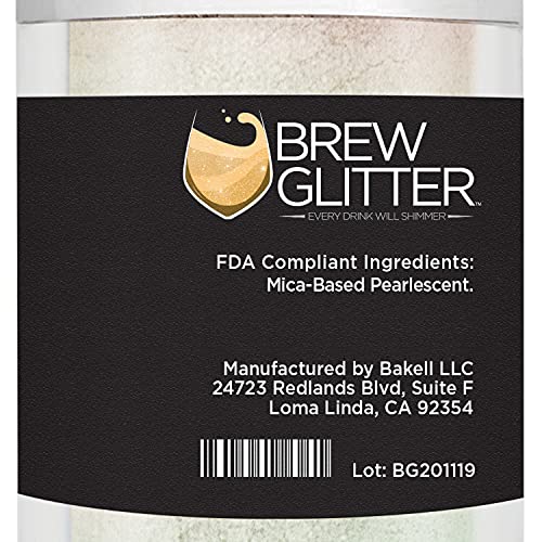 Green Iridescent BREW GLITTER Edible Glitter For Drinks