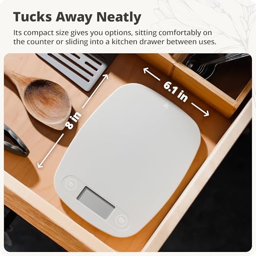 Food Scale Slim & Compact Build