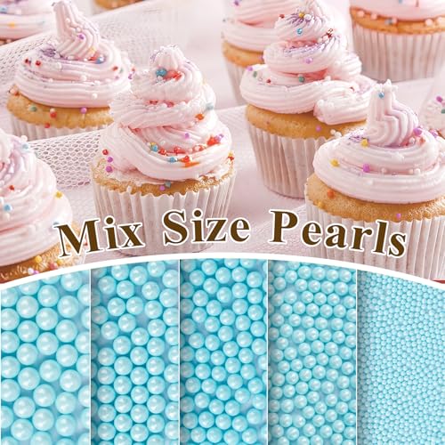 Blue Sprinkles 130g (4.58 Ounce)