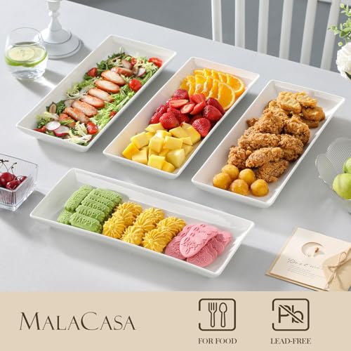 Porcelain Serving Platters Set of 4 (4 Count)
