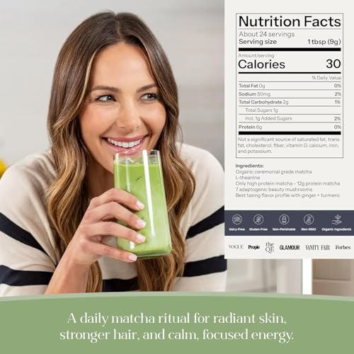 Kroma Beauty Matcha Latte with Collagen (18.3 Ounce)
