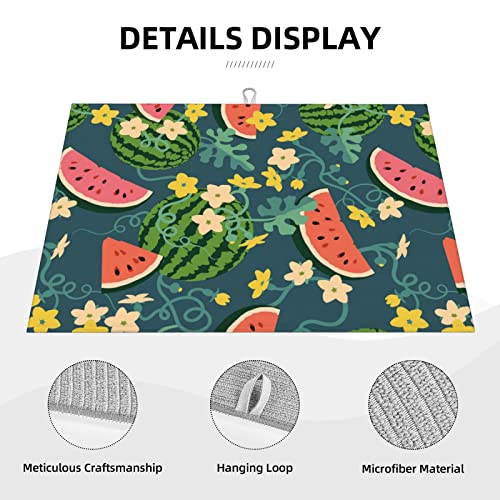 Large Dish Drying Mats For Kitchen Counter Microfiber Kitchen Drying Mat XL Draining Pad Absorbent Quick Drying Dish Mat 18x24 Inch