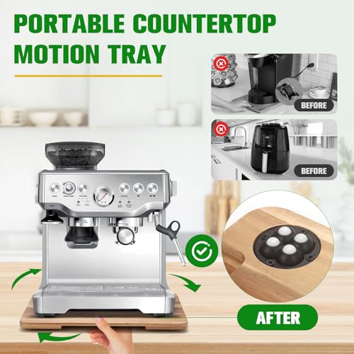 Appliance Slider 360° Rolling Tray for Countertop Coffee Maker Mat