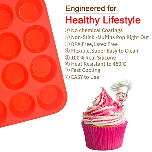 Silicone Muffin Pan Set (3 Count)