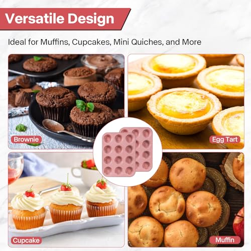 2 Pack Pink Nonstick Muffin Pans (2 Count)