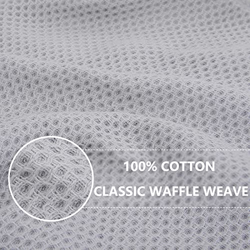 100% Cotton Waffle Weave Kitchen Dish Towels 4 (4 Count)